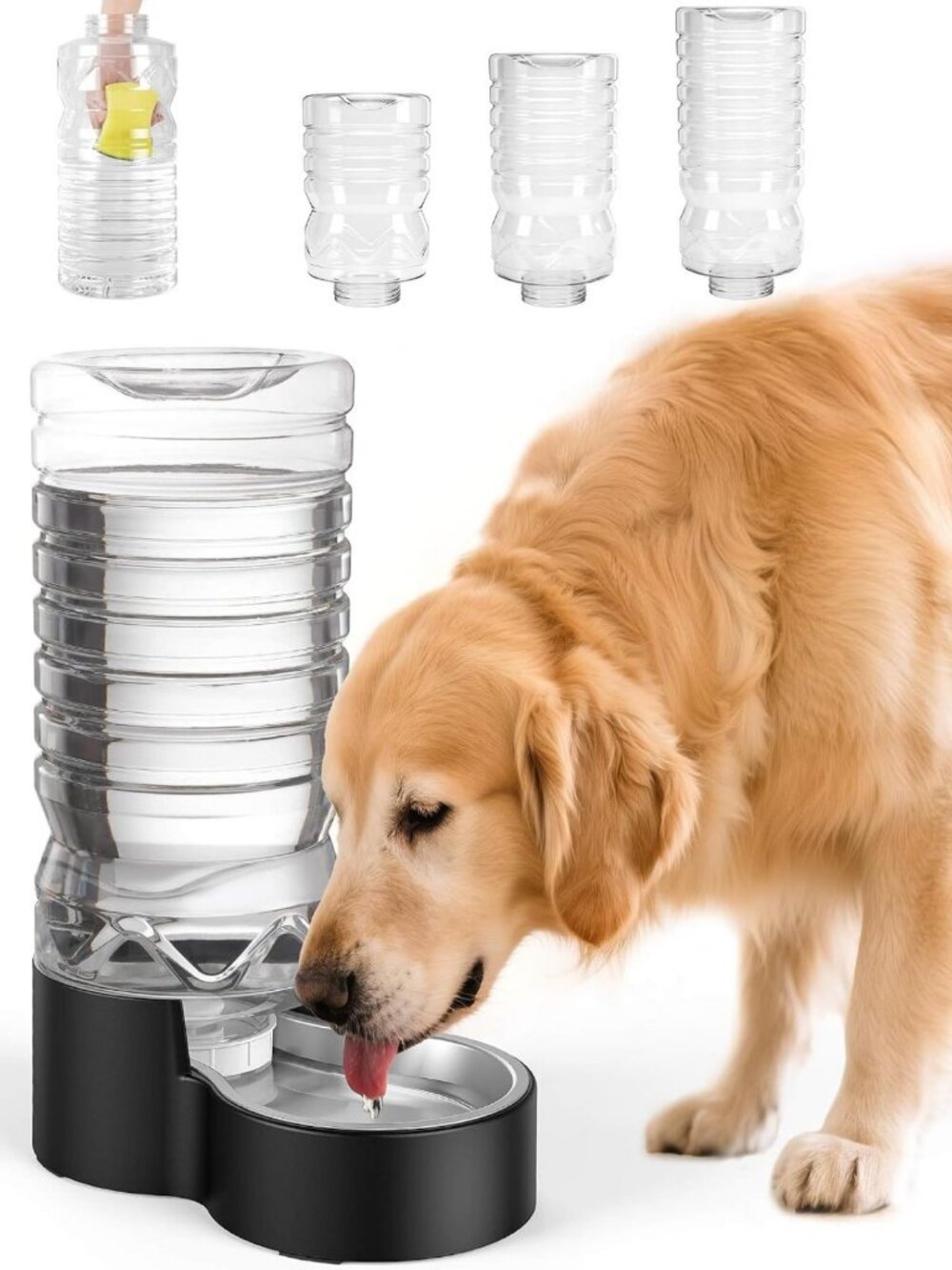 2.5 Gal Gravity Dog Water Dispenser - Wide-Mouth, No Filter, Pet Hydration